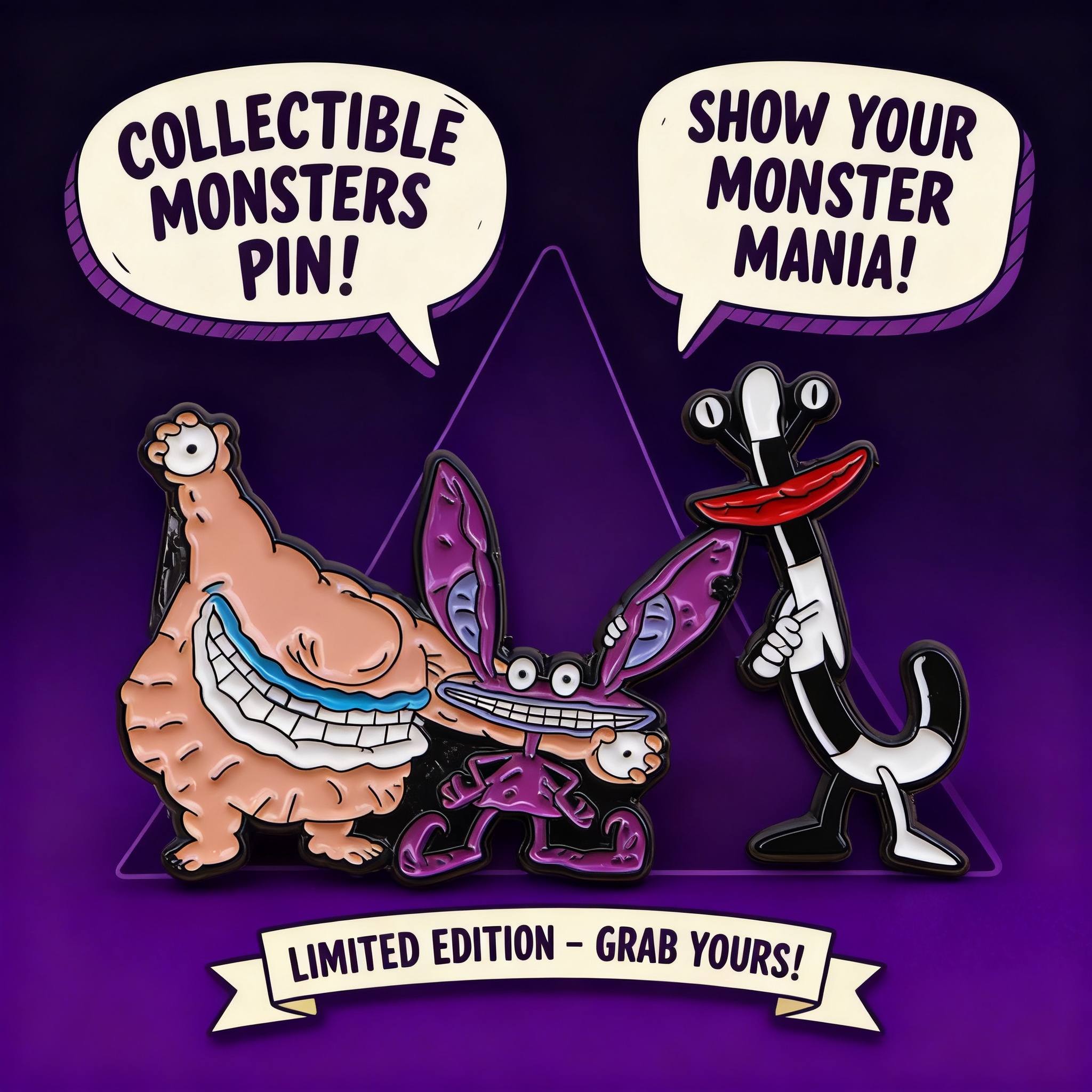 Men'S Accessories Jewelry - Cartoon Monster Enamel Pin Badges for