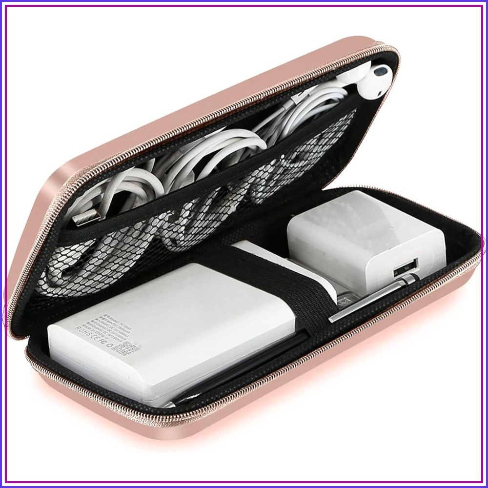 Men Accessories Bag - Travel Essential Electronics Organizer Pouch Charger