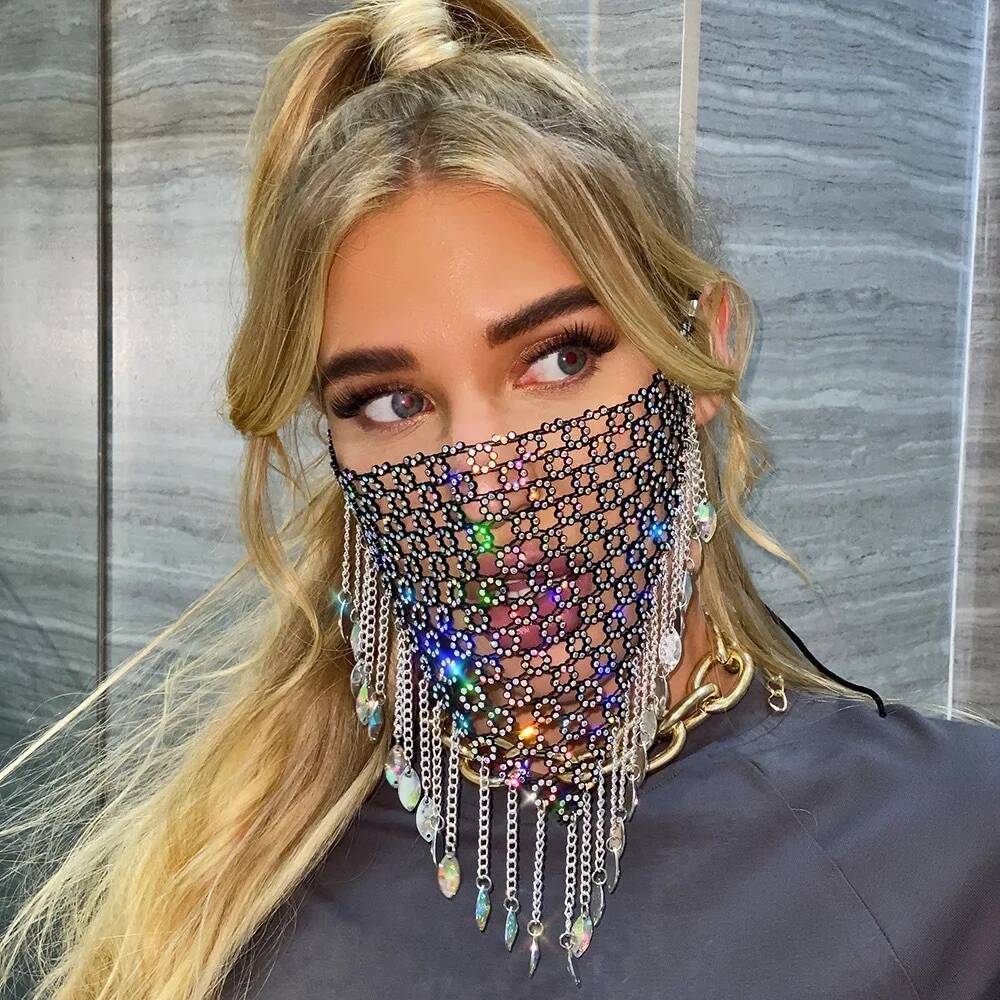 Men'S Accessories Jewelry - Women New Tassel Veil Masks Headwear