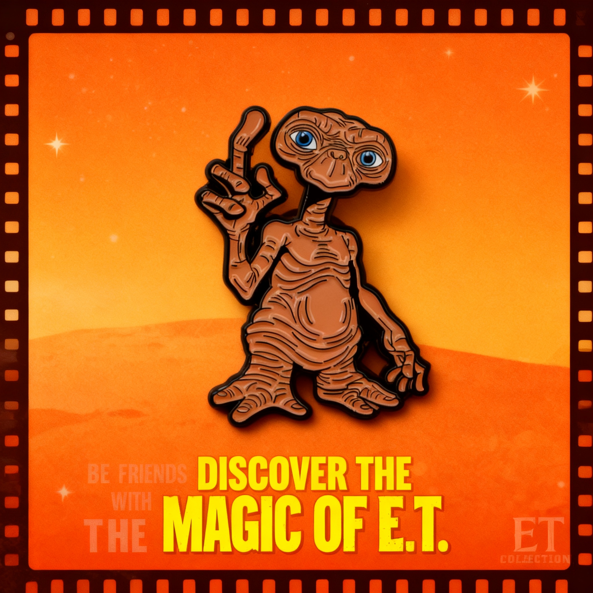 Men'S Accessories Jewelry - Vintage Funny Alien Enamel Cartoon Badge