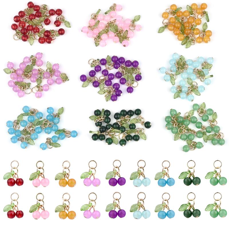 Men Accessories Bag - 10Pcs/lot Fashion Delicious Red Cherry Keychain