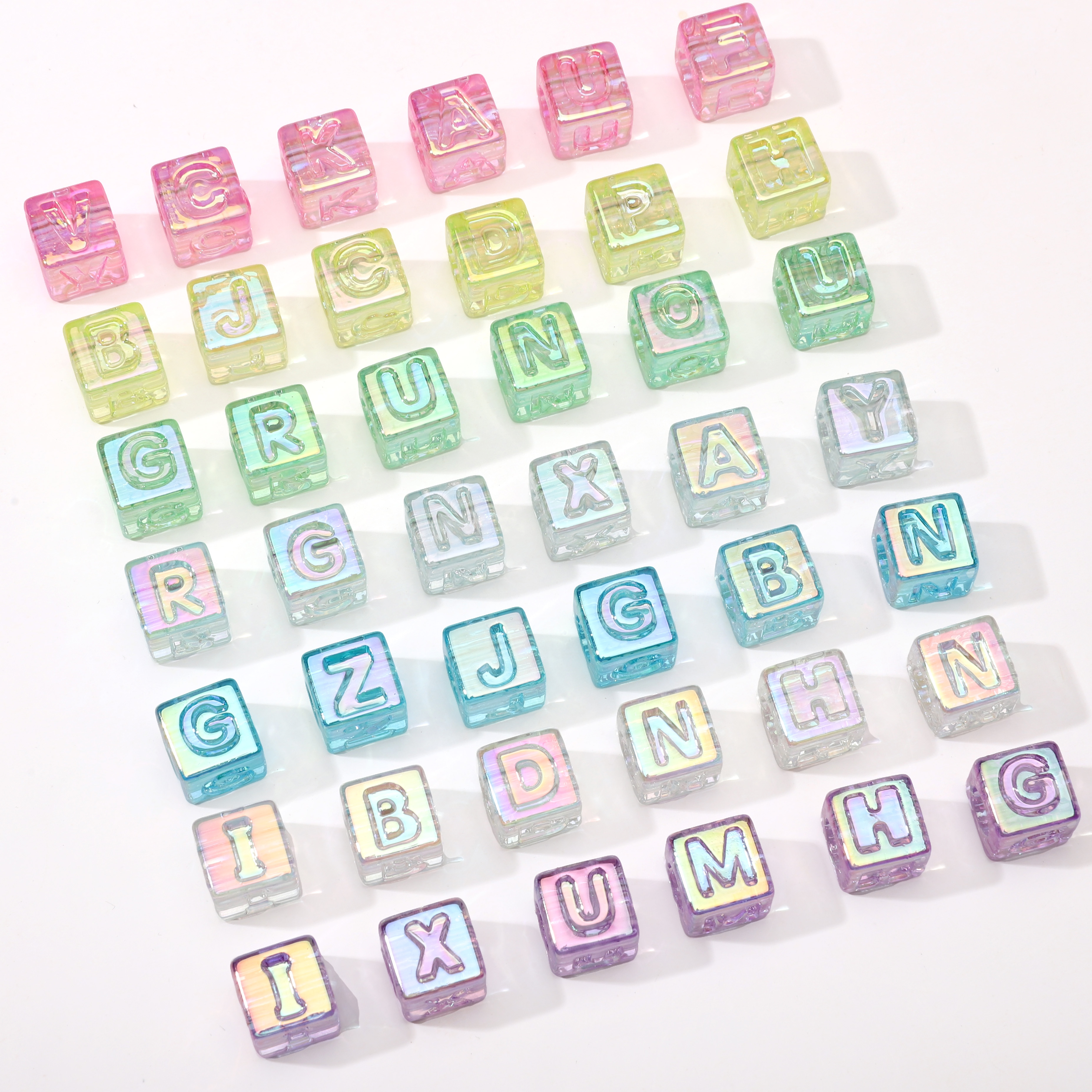 10Pcs beading Colorful Clear L - Bead Bracelet Men recensie en prijs