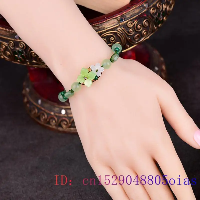 Green Jade Flower Bracelet Amu - Bead Bracelet Men recensie en prijs