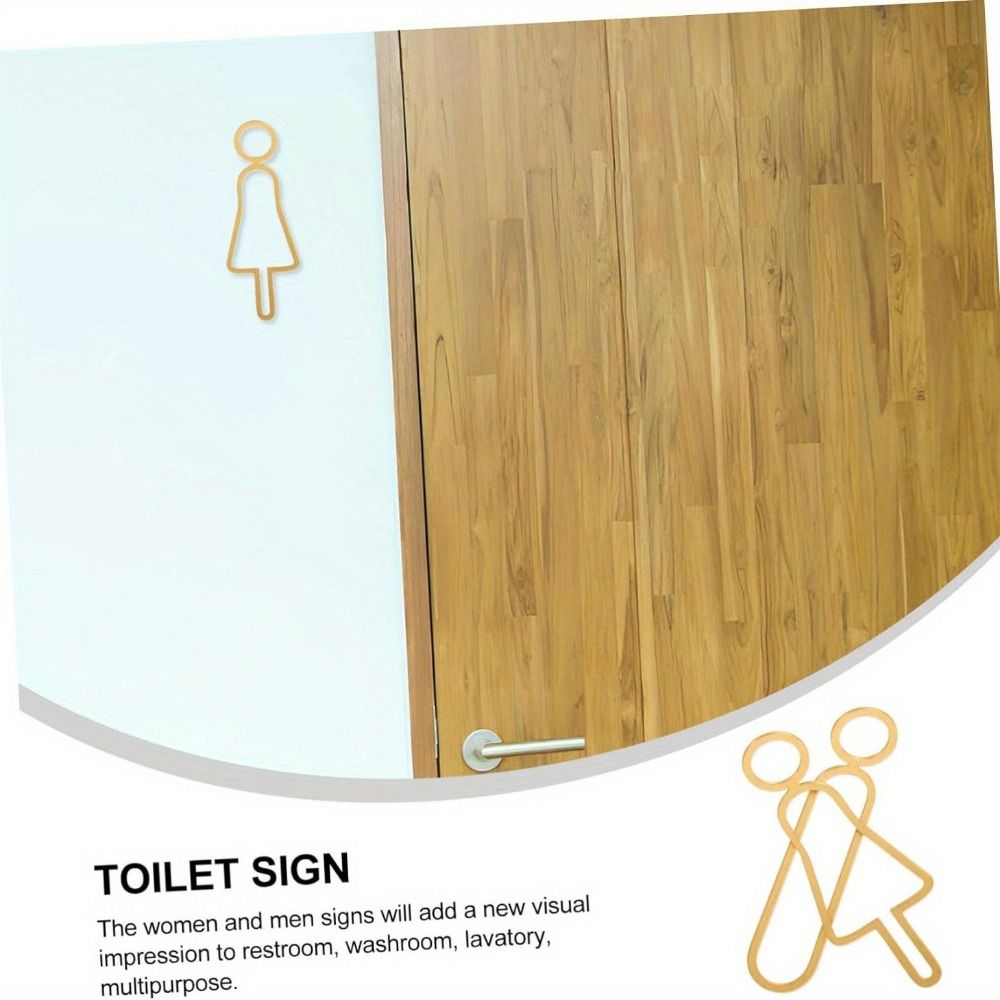 Acrylic Toilet Sign Sticker Me - Men Accessories Shop recensie en prijs