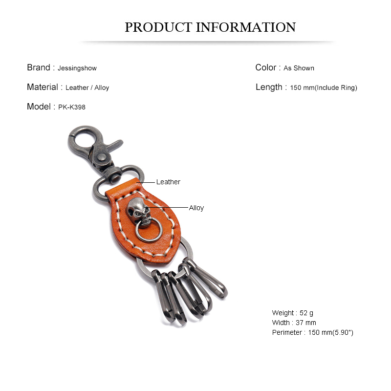 Jessingshow Leather KeyChain H - Men Accessories Pk recensie en prijs