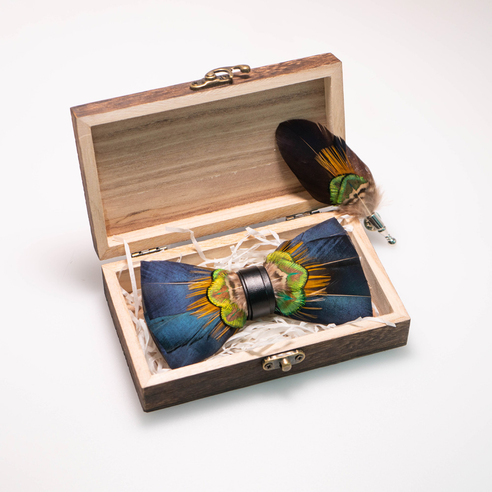EASTEPIC Handmade Feather Bow  - Men Accessories Gift Box recensie en prijs