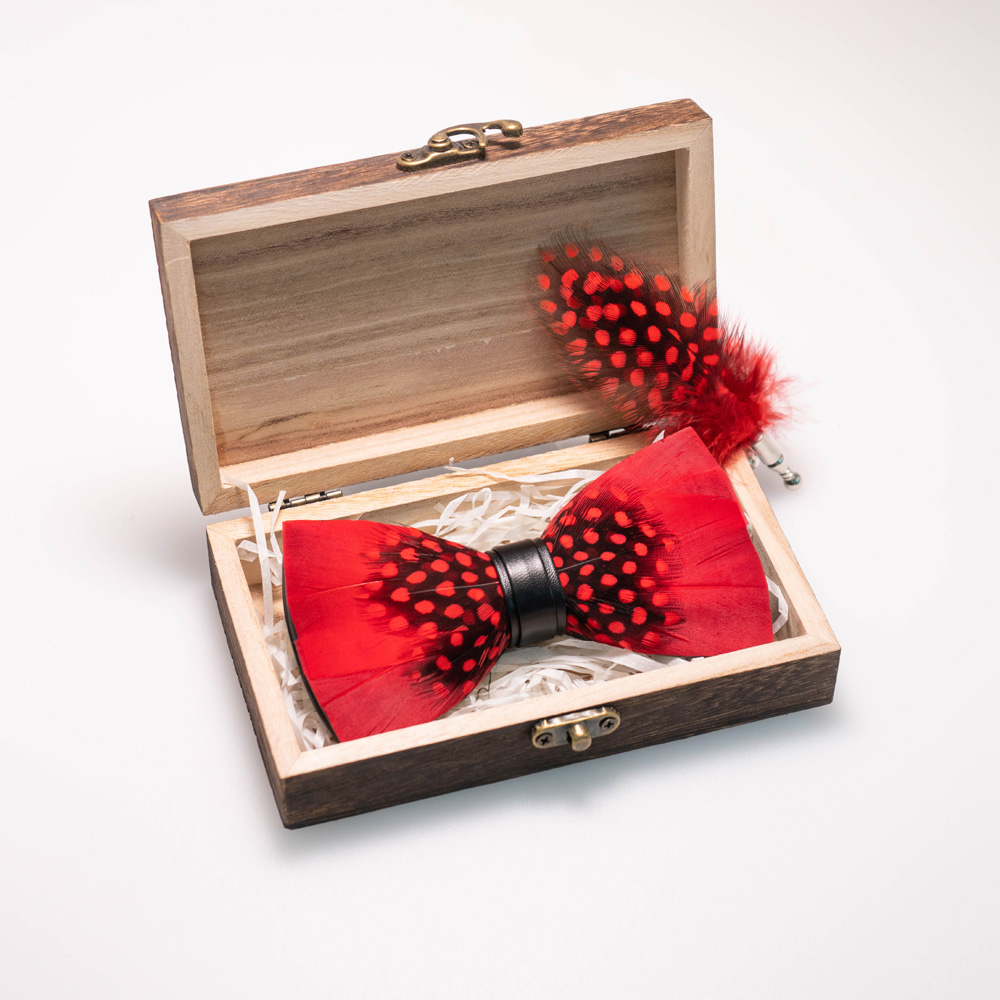 EASTEPIC Handmade Feather Bow  - Men Accessories Gift Box recensie en prijs