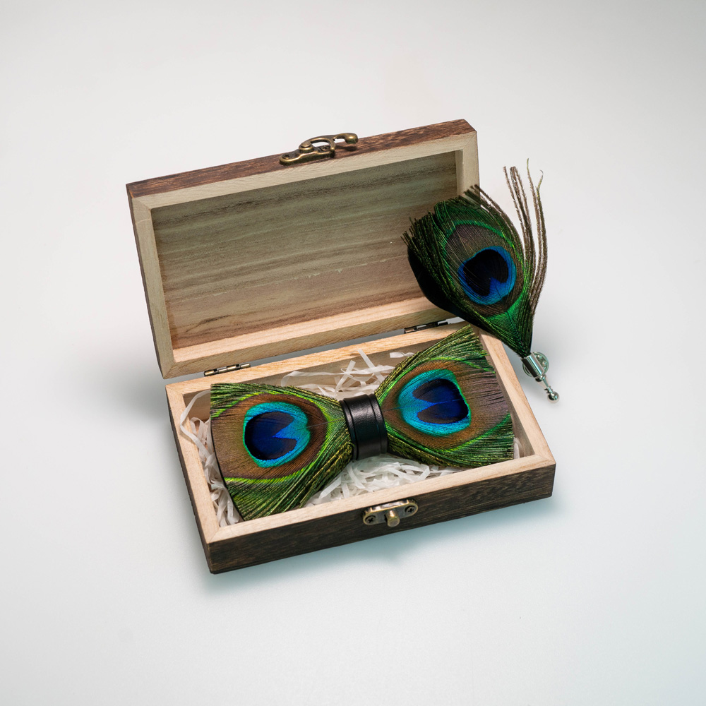EASTEPIC Handmade Feather Bow  - Men Accessories Gift Box recensie en prijs