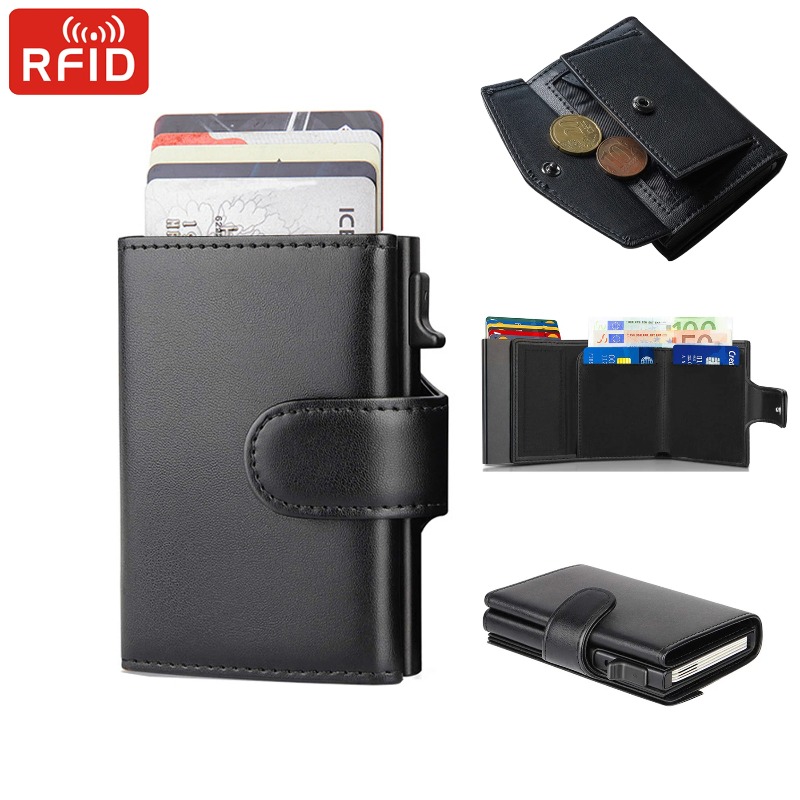 Metal Business Card Case Rfid  - Coin Holder Men recensie en prijs