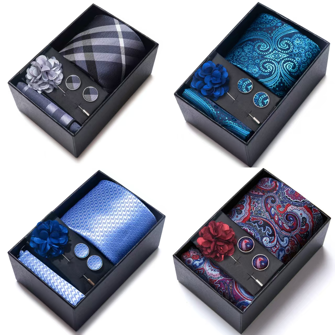 Men's suit accessories, 4-piec - Men Accessories Gift Box recensie en prijs