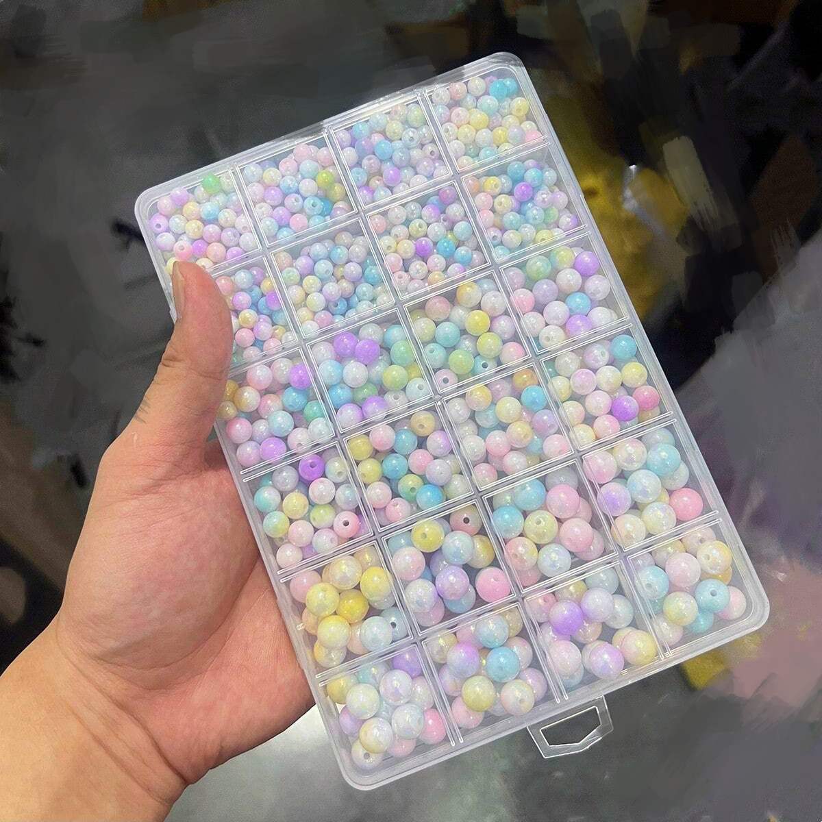 800pcs/24 grid set box 6mm/8mm - Bead Bracelet Men recensie en prijs