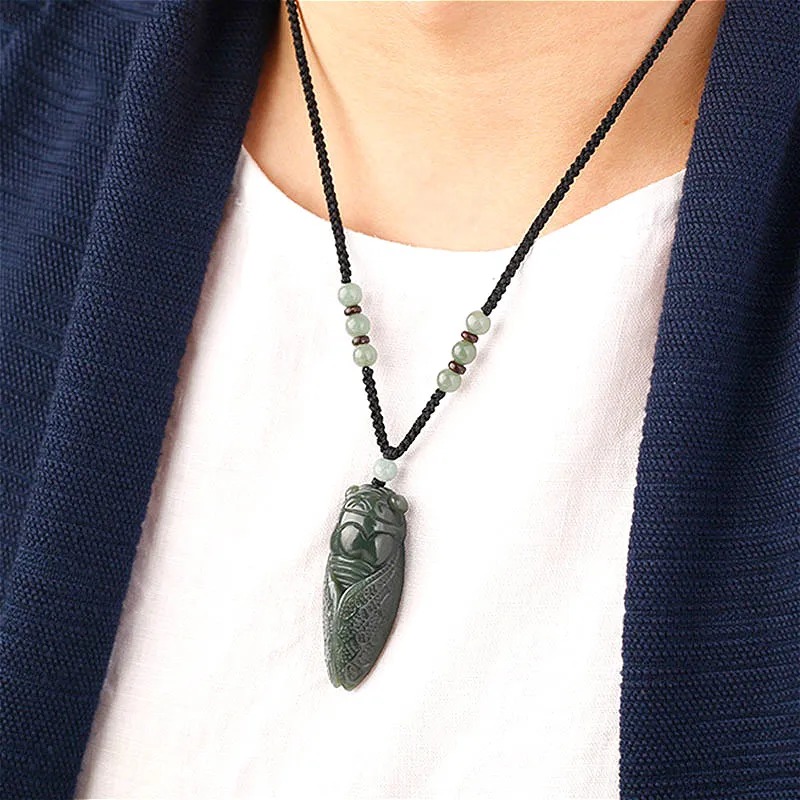 Natural Hetian Jade Cicada Pen - Men Accessories Wrist recensie en prijs