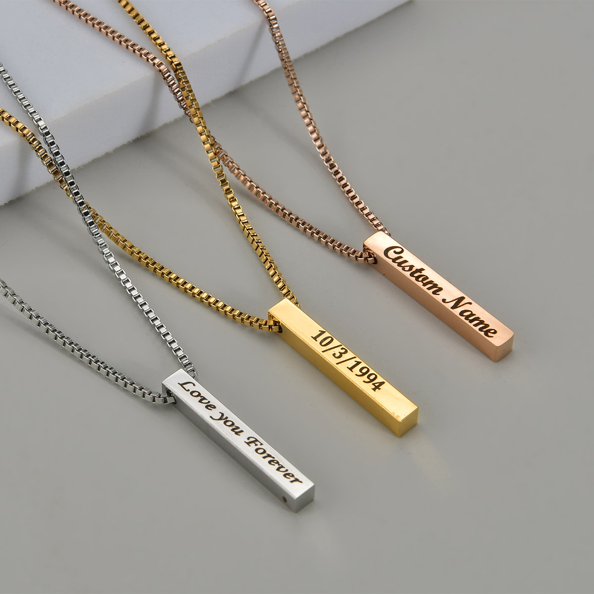 Four Sides Engraving Name Date - Men Accessories Gift Box recensie en prijs