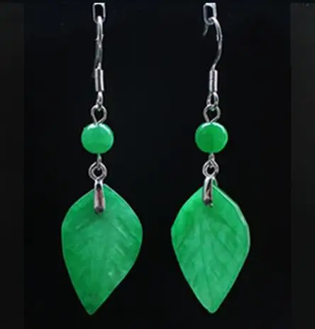 Customized Natural Green Jade  - Men Accessories Earrings recensie en prijs