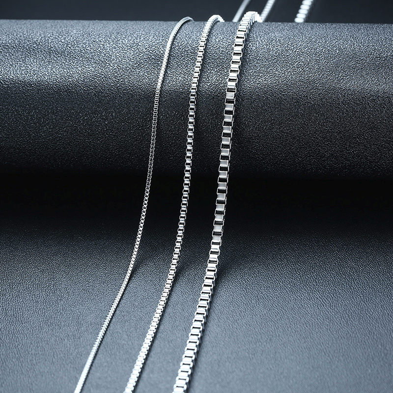 Mens Thin Box Chain Necklace,1 - Men Accessories Gift Box recensie en prijs