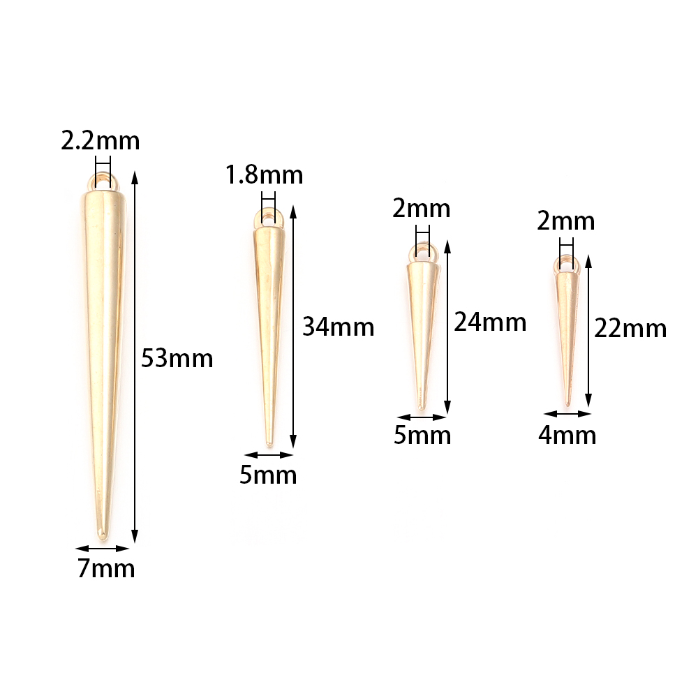 50-200pcs/lot CCB Plastic Cone - Men Accessories Earrings recensie en prijs
