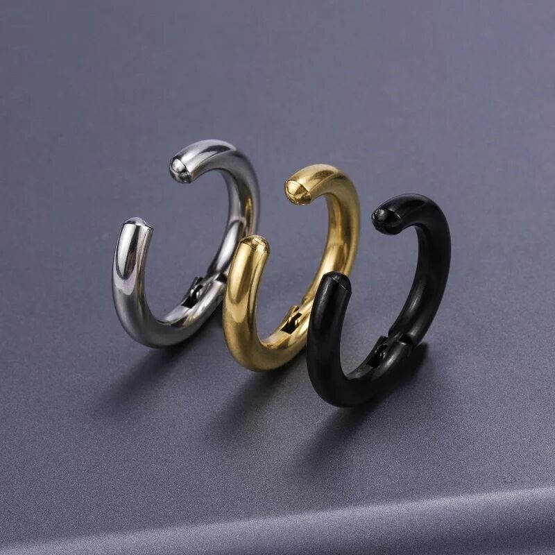 2/6Pcs Fake Huggie Hoop Earrin - Men Accessories Earrings recensie en prijs