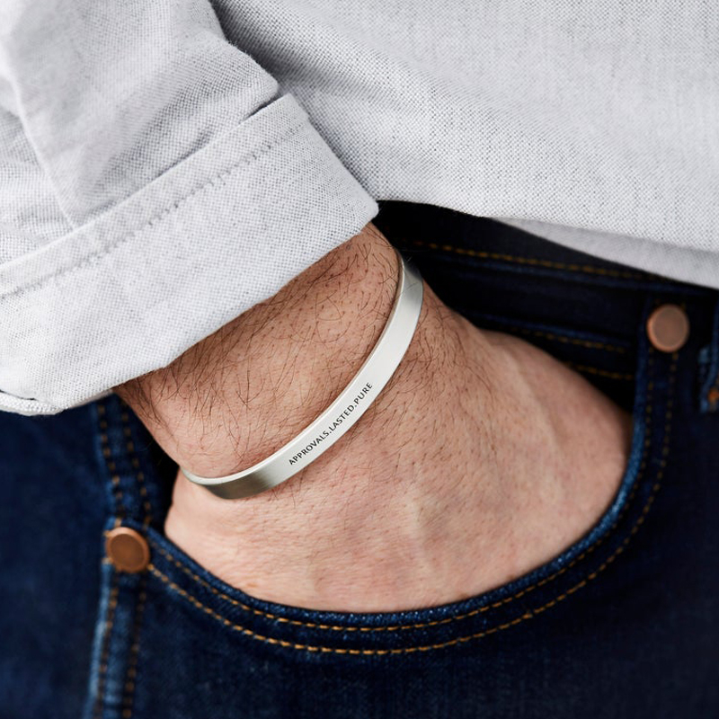 4MM To 8MM Free Engraving Cuff - Men Accessories Wrist recensie en prijs