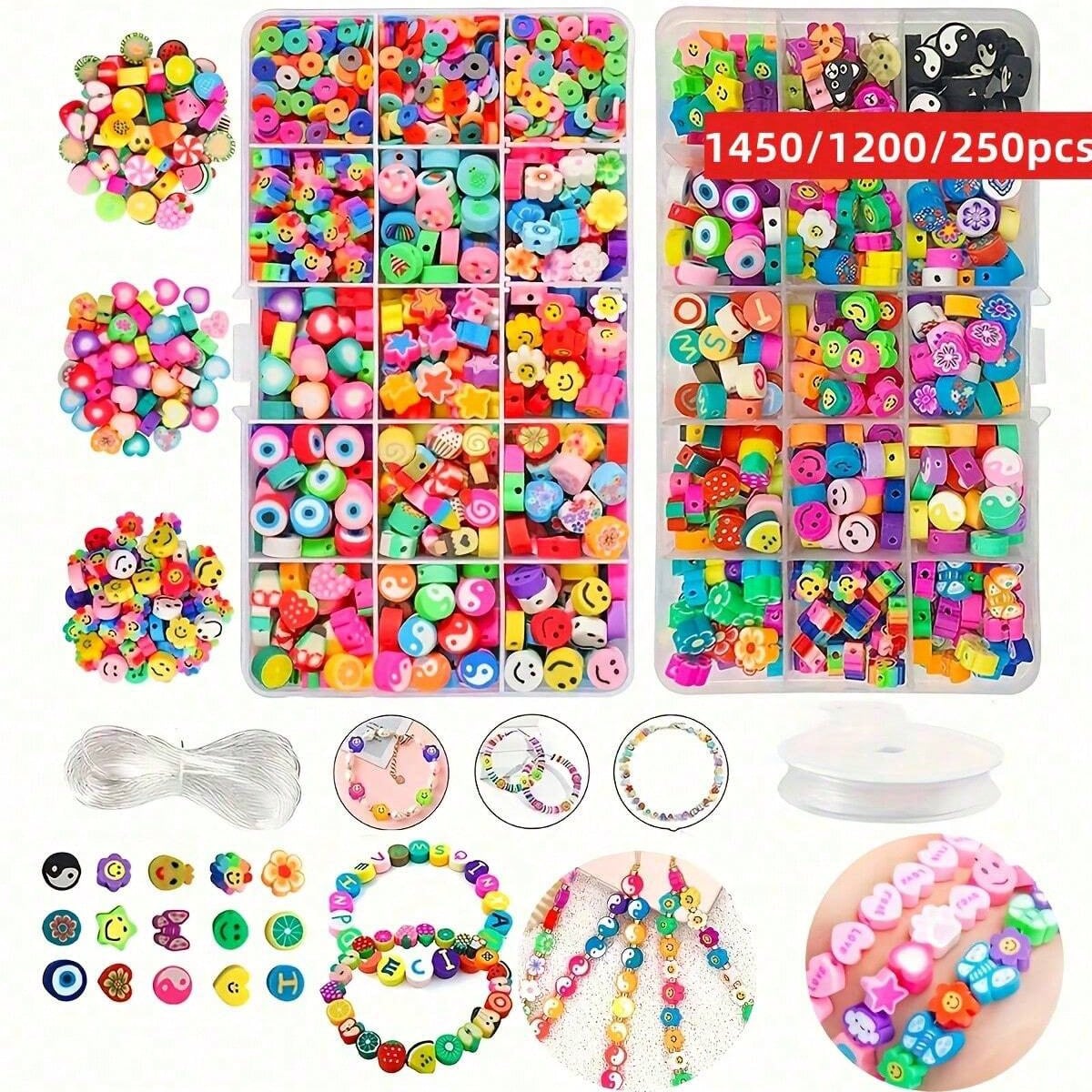 1450/1200/250pcs Polymer Clay  - Bead Bracelet Men recensie en prijs