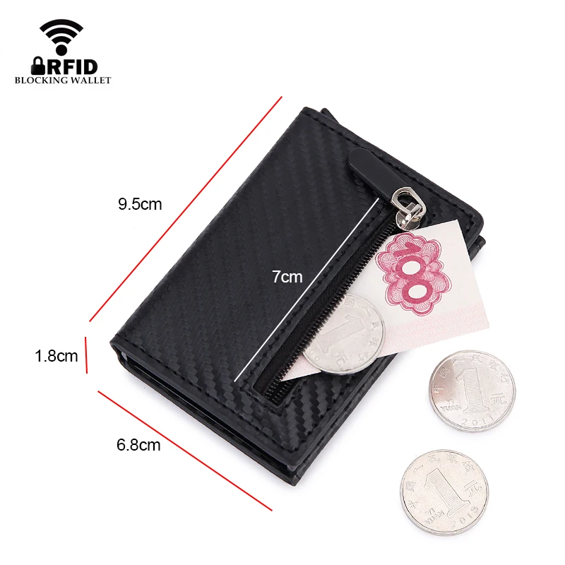 RFID Blocking Card Wallet Magn - Coin Holder Men recensie en prijs