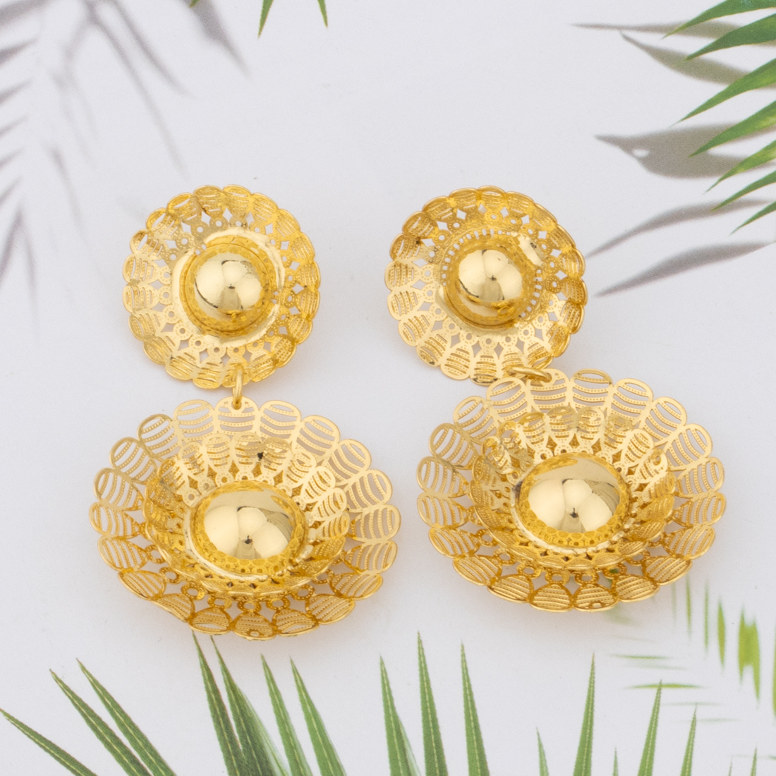 24K Gold Flower Jewelry Set fo - Men Accessories In Dubai recensie en prijs