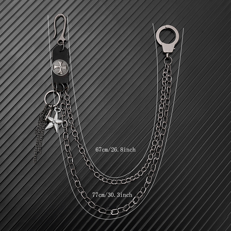 Punk Steet Cowhide Keychains C - Men Accessories Pk recensie en prijs