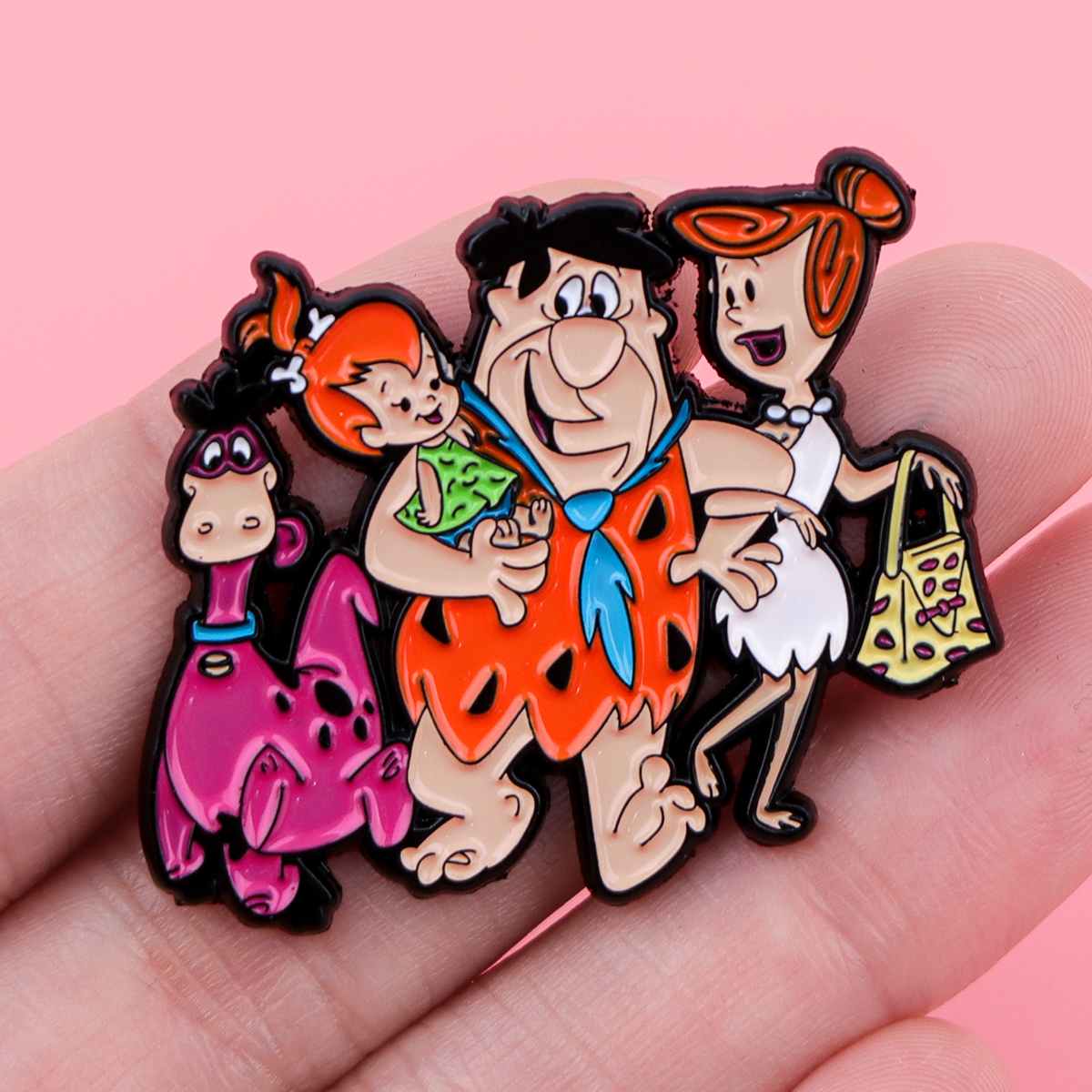 Cartoon Dinosaur Enamel Pin Ba - Men'S Accessories Jewelry recensie en prijs