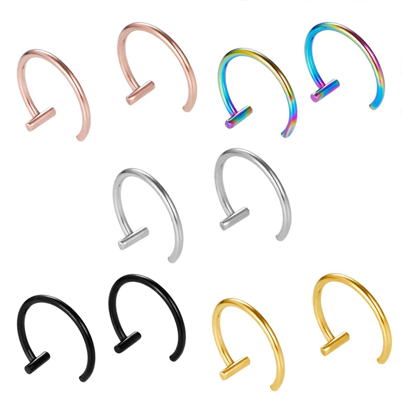 18G Surgical Steel Lip Ring Ha - Men Accessories Earrings recensie en prijs