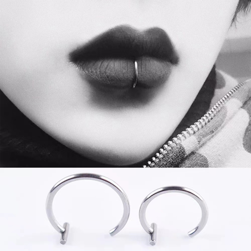 18G Surgical Steel Lip Ring Ha - Men Accessories Earrings recensie en prijs