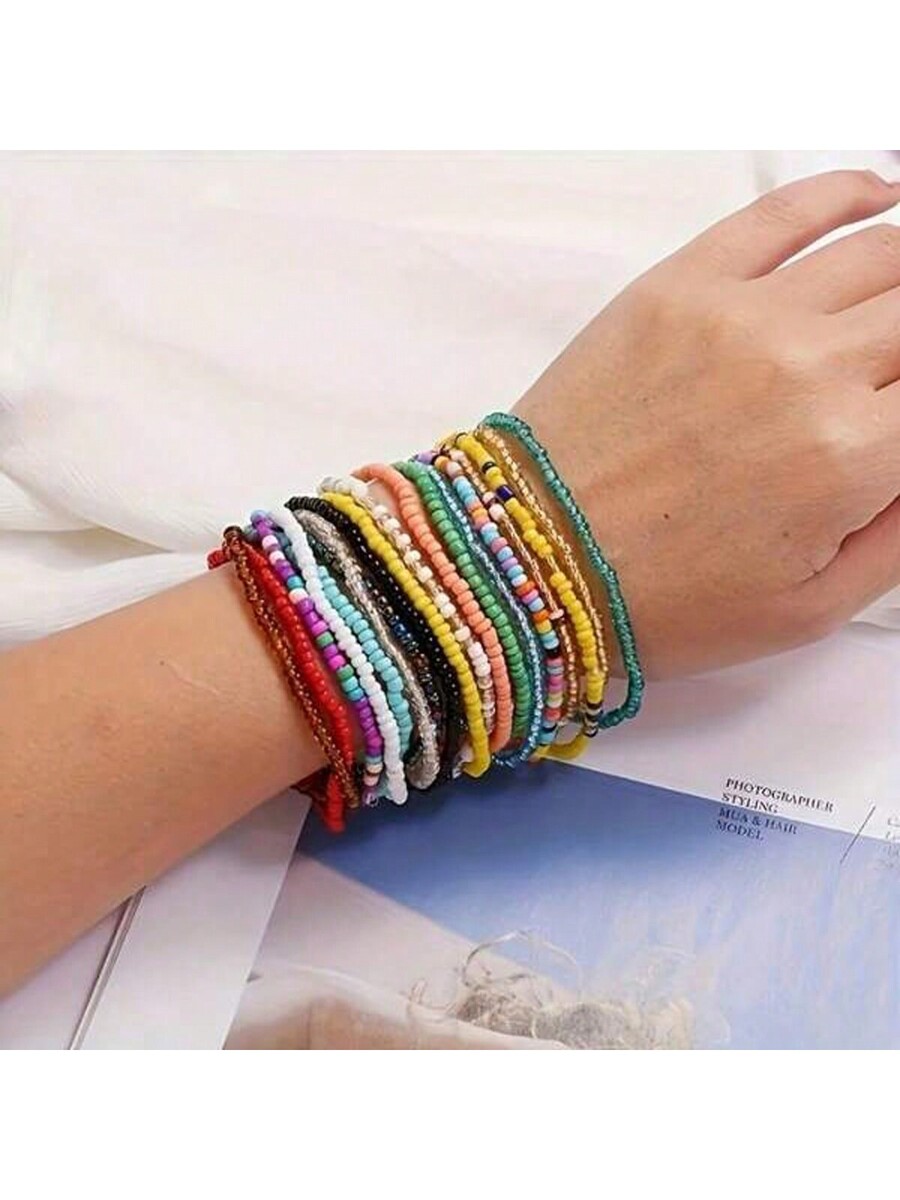 17pcs/Set Bohemian Vacation Co - Bead Bracelet Men recensie en prijs