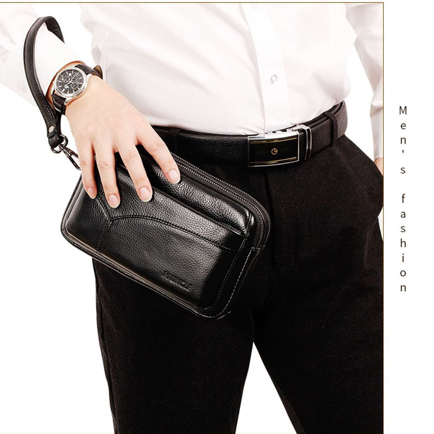 Men's Genuine Leather Fashion  - Coin Holder Men recensie en prijs