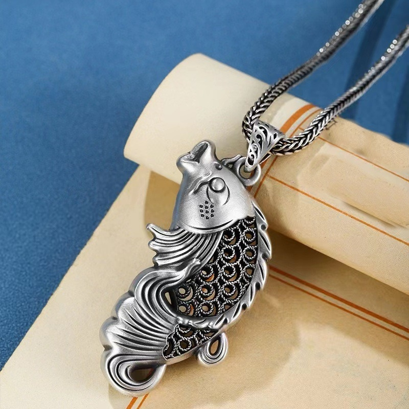 Vintage Relief Fish Pendant Fo - Men Accessories Ethnic recensie en prijs