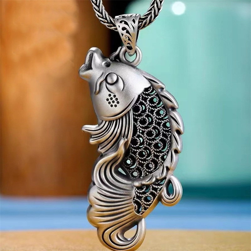Vintage Relief Fish Pendant Fo - Men Accessories Ethnic recensie en prijs