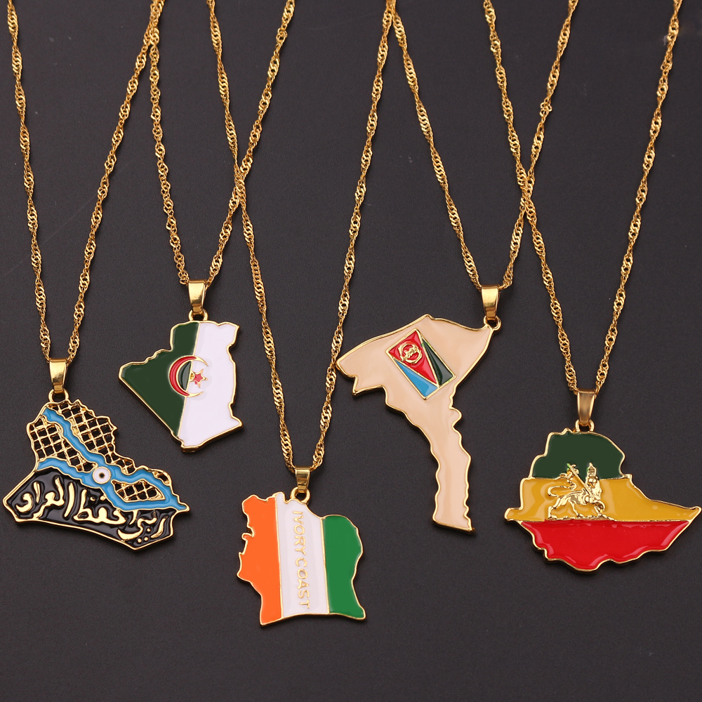 Fashion Trend World Map Neckla - Men'S Accessories Jewelry recensie en prijs