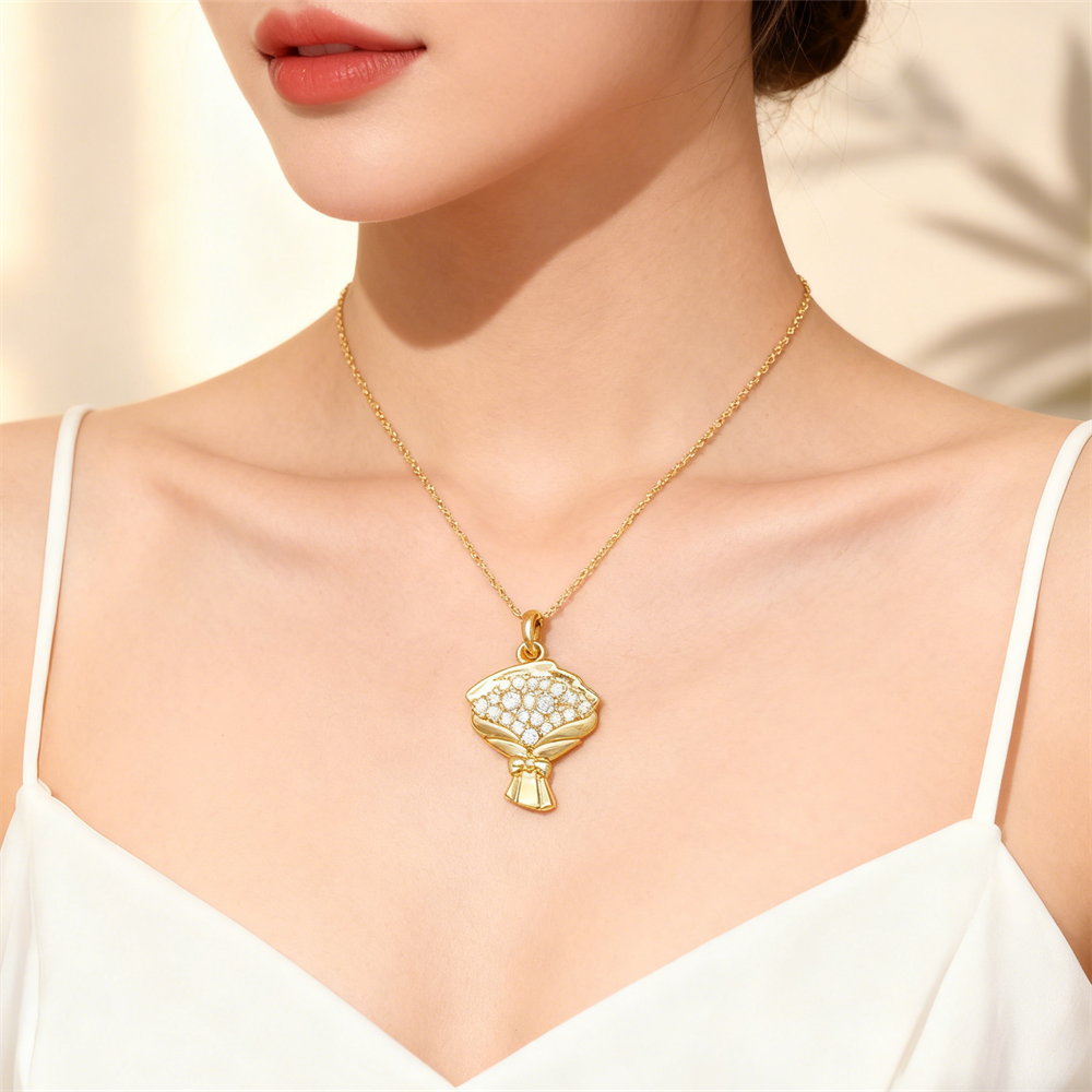 3Pcs Pendants Brass Zircon Flo - Men Accessories Bouquet recensie en prijs