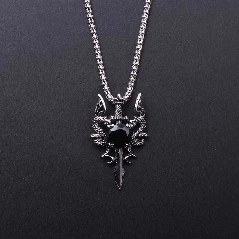 Double Dragon Black Gem Cross  - Men'S Accessories Jewelry recensie en prijs