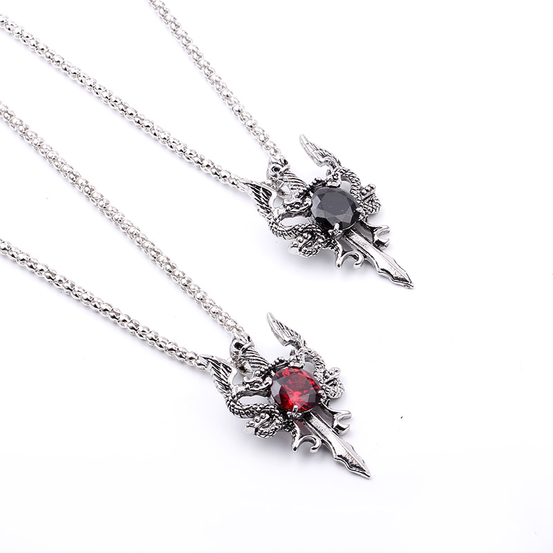 Double Dragon Black Gem Cross  - Men'S Accessories Jewelry recensie en prijs