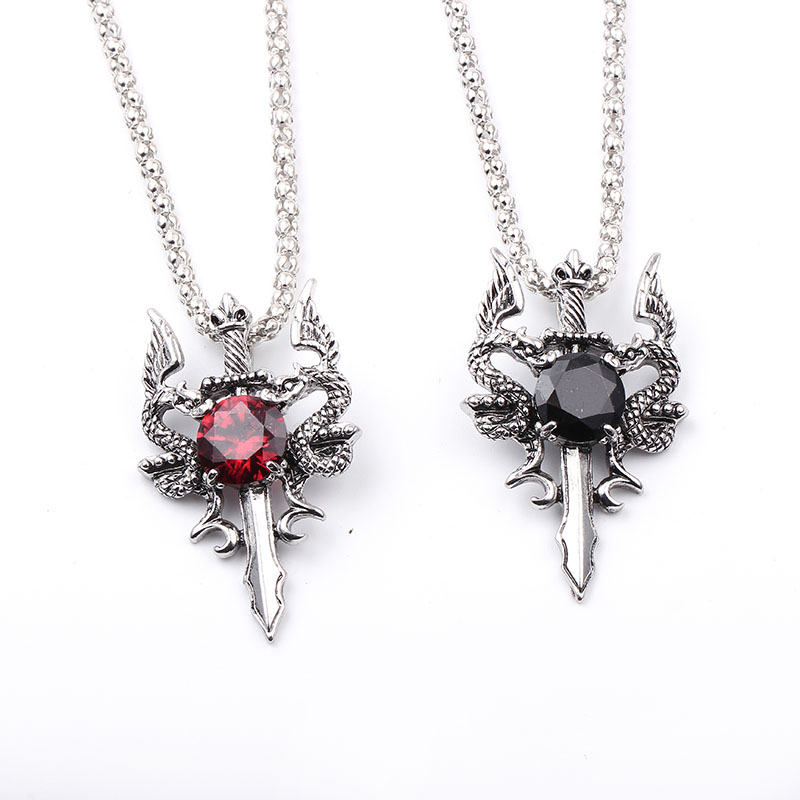 Double Dragon Black Gem Cross  - Men'S Accessories Jewelry recensie en prijs