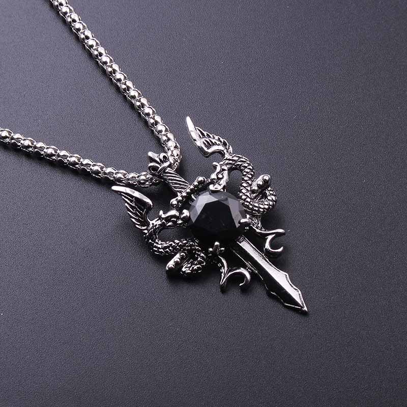 Double Dragon Black Gem Cross  - Men'S Accessories Jewelry recensie en prijs