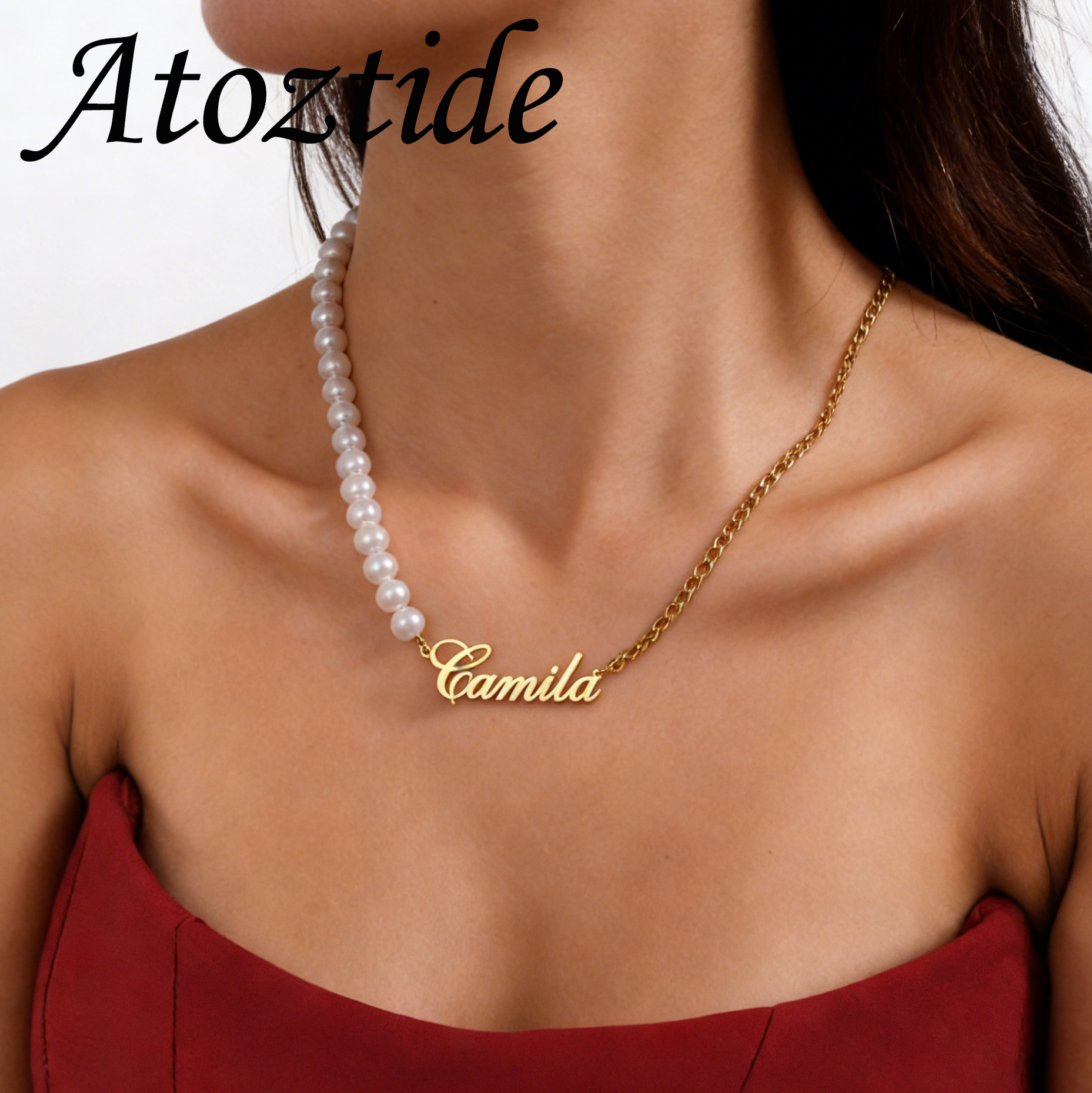 Atoztide Custom Name Necklace  - Bead Bracelet Men recensie en prijs