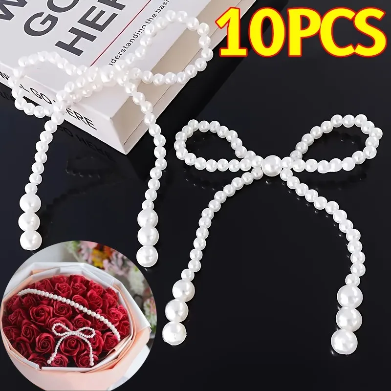 1/3/5/10PCS White Pearl Bow Bo - Men Accessories Bouquet recensie en prijs