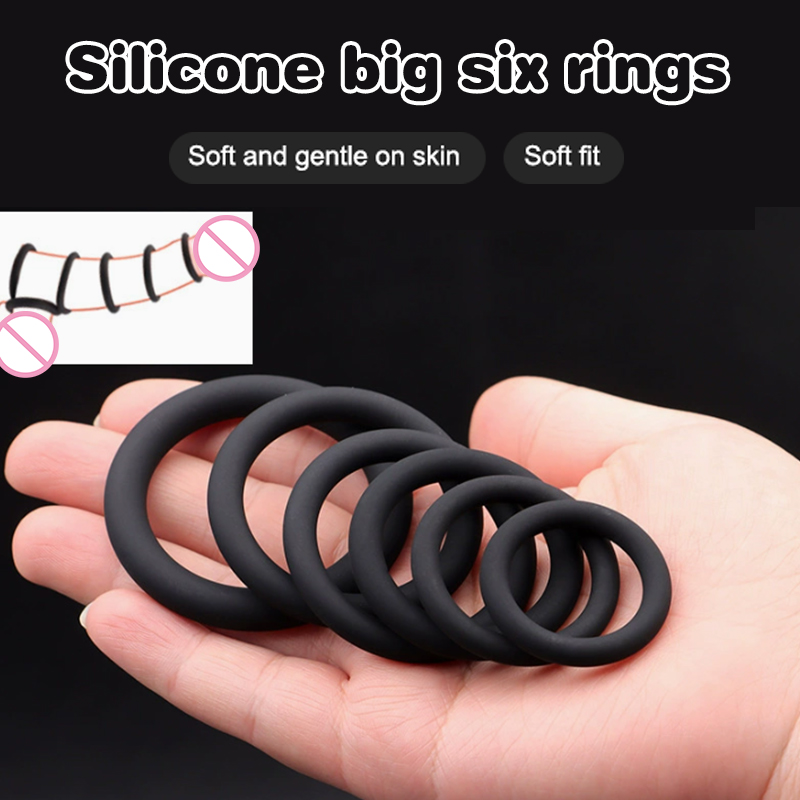 3/6Pcs Silicone Penis Ring Set - Men Accessories Combo Set recensie en prijs