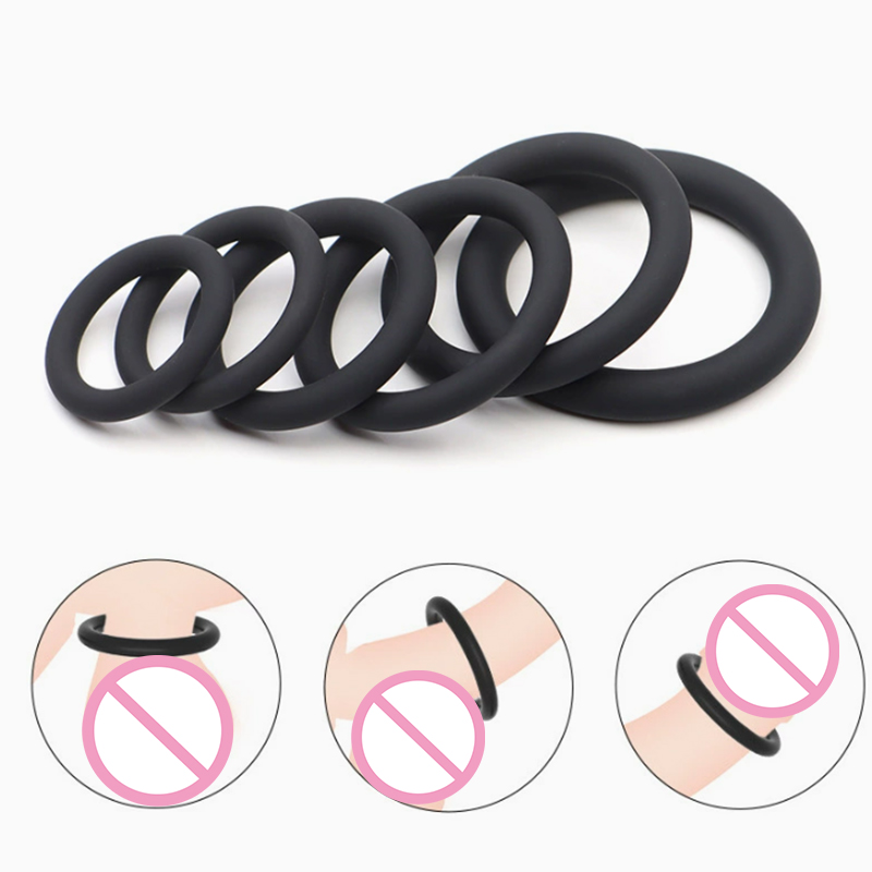 3/6Pcs Silicone Penis Ring Set - Men Accessories Combo Set recensie en prijs