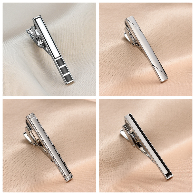 8 PCS Short Tie Clips Set With - Men Accessories Gift Box recensie en prijs