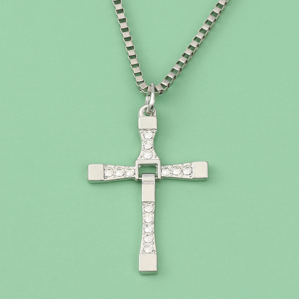 Fashion Punk Rhinestone Cross  - Men'S Accessories Jewelry recensie en prijs