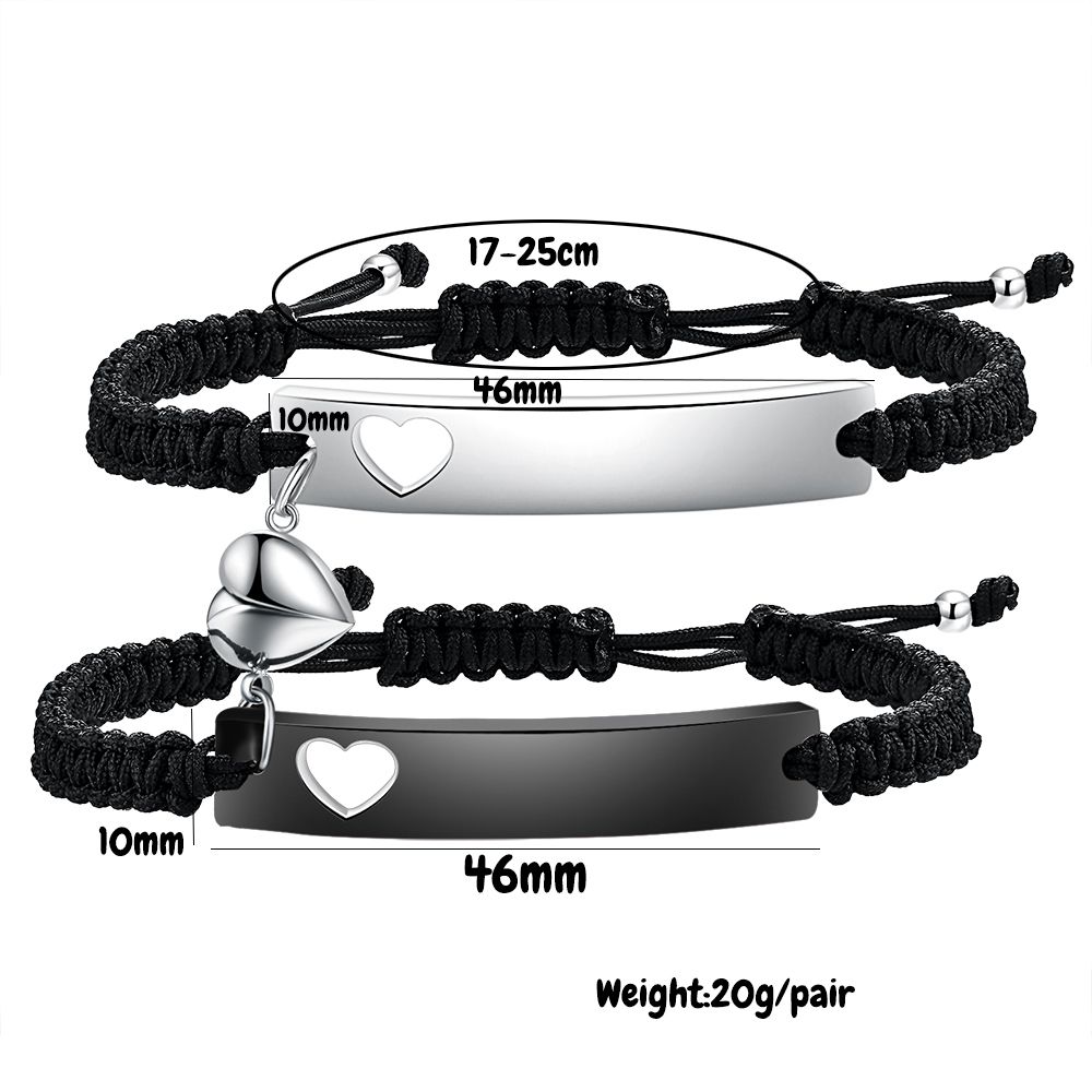 Custom Stainless Steel Couple  - Men Accessories Wrist recensie en prijs