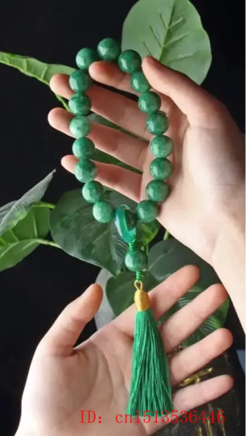 Green Jade Stone 12mm Beads Ta - Bead Bracelet Men recensie en prijs