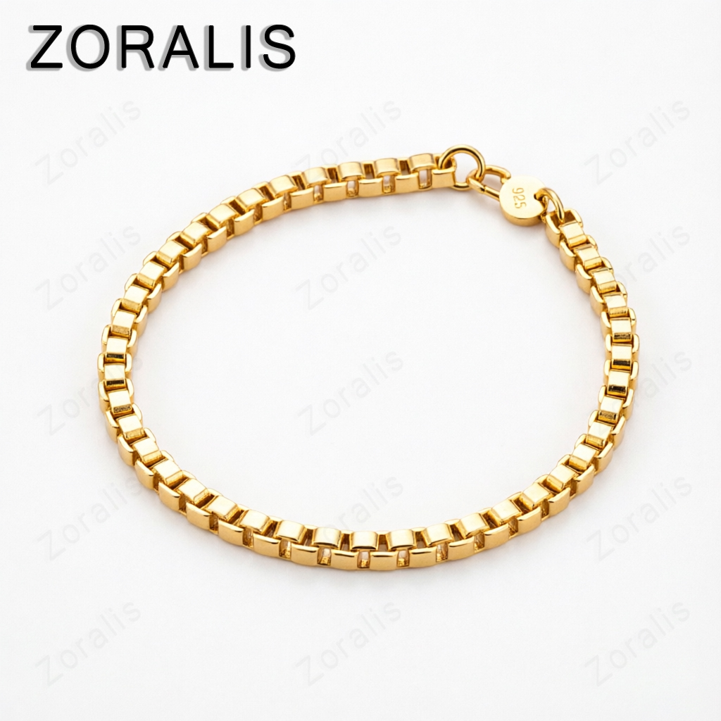 Exquisite 18K Gold 4mm Box Cha - Men Accessories Gift Box recensie en prijs