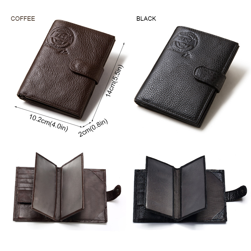 KAVIS Genuine Leather Wallet M - Coin Holder Men recensie en prijs